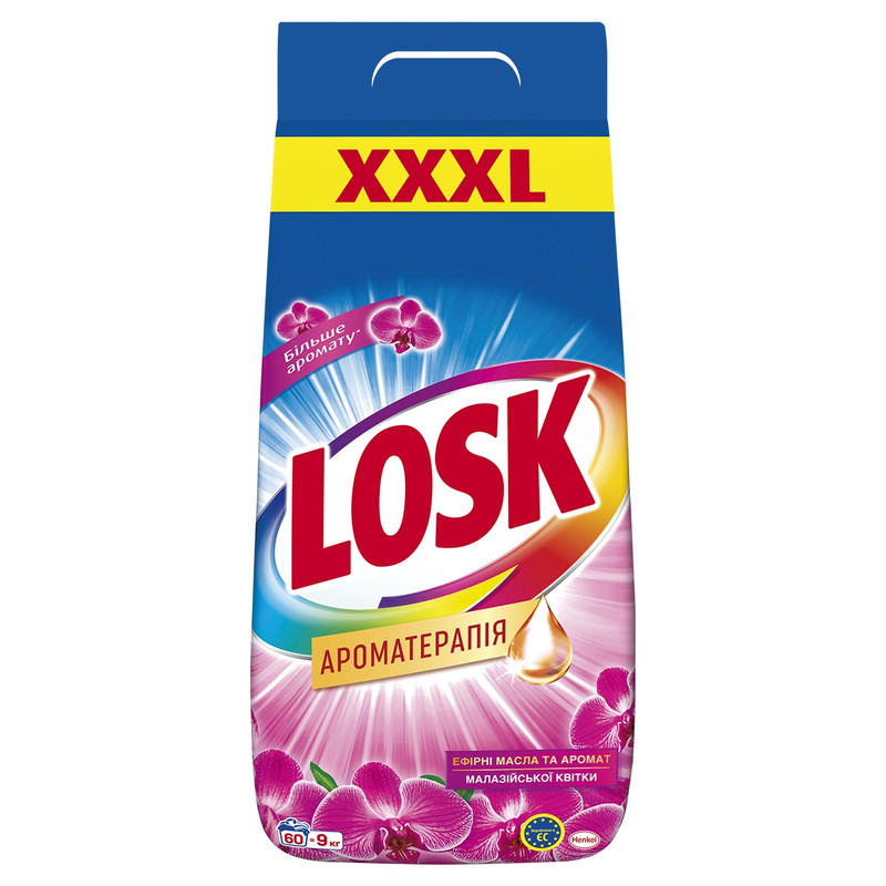 Порошок пральний LOSK Ароматерапія, універсальний, 9кг